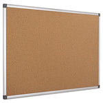 Value Cork Bulletin Board with Aluminum Frame, 24 x 36, Tan Surface, Silver Aluminum Frame