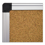 Value Cork Bulletin Board with Aluminum Frame, 24 x 36, Tan Surface, Silver Aluminum Frame