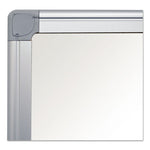 Earth Silver Easy-Clean Dry Erase Board, Reversible, 36 x 24, White Surface, Silver Aluminum Frame