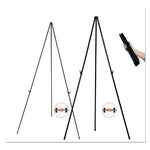 Instant Easel, 61.5" High, Black, Steel, Lightweight