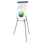 Telescoping Tripod Display Easel, Adjusts 38" to 69" High, Metal, Black