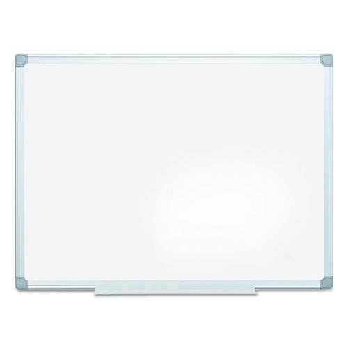 Earth Silver Easy-Clean Dry Erase Board, Reversible, 48 x 36, White Surface, Silver Aluminum Frame