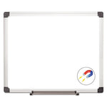 Value Lacquered Steel Magnetic Dry Erase Board, 24 x 36, White Surface, Silver Aluminum Frame