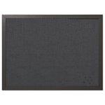 Designer Fabric Bulletin Board, 24 x 18, Black Surface, Black MDF Wood Frame