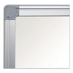 Earth Silver Easy-Clean Dry Erase Board, Reversible, 48 x 36, White Surface, Silver Aluminum Frame