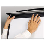 Tripod Extension Bar Magnetic Dry-Erase Easel, 39" to 72" High, Black/Silver