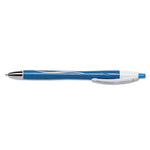 GLIDE Exact Ballpoint Pen, Retractable, Fine 0.7 mm, Blue Ink, Blue Barrel, Dozen