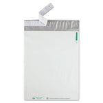 Redi-Strip Poly Mailer, #4, Square Flap with Perforated Strip, Redi-Strip Adhesive Closure, 10 x 13, White, 100/Pack