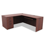 Alera Valencia Series Full Pedestal File, Left/Right, 3-Drawers: Box/Box/File, Legal/Letter, Cherry, 15.63" x 20.5" x 28.5"