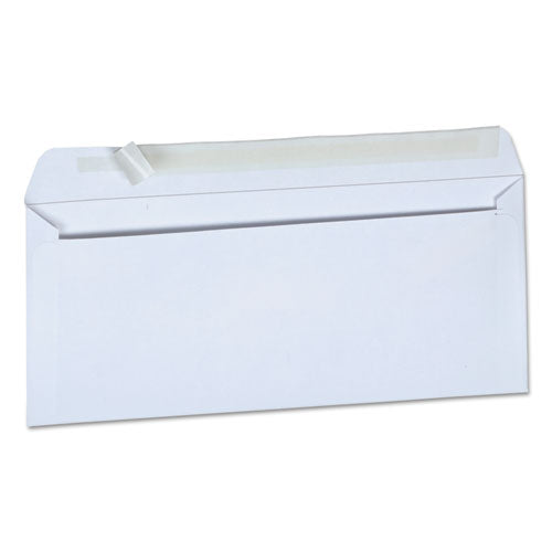 Peel Seal Strip Business Envelope, #10, Square Flap, Self-Adhesive Closure, 4.13 x 9.5, White, 500/Box