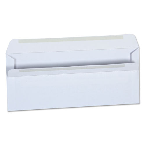 Self-Seal Business Envelope, #10, Square Flap, Self-Adhesive Closure, 4.13 x 9.5, White, 500/Box