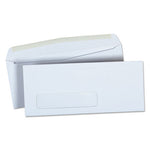 Open-Side Business Envelope, 1 Window, #9, Square Flap, Gummed Closure, 3.88 x 8.88, White, 500/Box