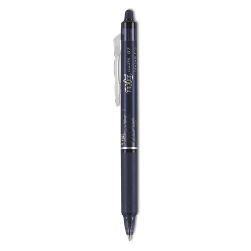 FriXion Clicker Erasable Gel Pen, Retractable, Fine 0.7 mm, Navy Ink, Navy Barrel