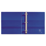 Heavy-Duty Non-View Binder with DuraHinge and One Touch EZD Rings, 3 Rings, 1" Capacity, 11 x 8.5, Blue