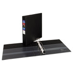 Heavy-Duty Non-View Binder with DuraHinge and One Touch EZD Rings, 3 Rings, 1.5" Capacity, 11 x 8.5, Black