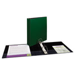 Durable Non-View Binder with DuraHinge and Slant Rings, 3 Rings, 2" Capacity, 11 x 8.5, Green