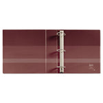 Heavy-Duty Non-View Binder with DuraHinge and Locking One Touch EZD Rings, 3 Rings, 4" Capacity, 11 x 8.5, Maroon