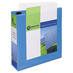 Heavy-Duty Non Stick View Binder with DuraHinge and Slant Rings, 3 Rings, 3" Capacity, 11 x 8.5, Light Blue, (5601)