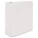 Heavy-Duty View Binder with DuraHinge and Locking One Touch EZD Rings, 3 Rings, 5" Capacity, 11 x 8.5, White