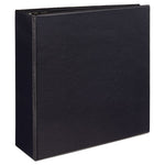 Durable View Binder with DuraHinge and EZD Rings, 3 Rings, 4" Capacity, 11 x 8.5, Black, (9800)