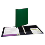 Durable Non-View Binder with DuraHinge and Slant Rings, 3 Rings, 1" Capacity, 11 x 8.5, Green