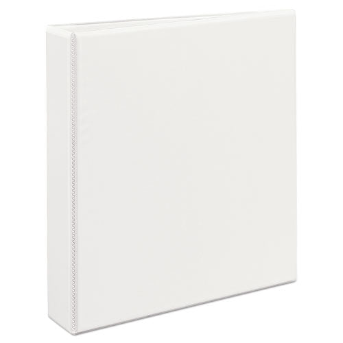 Durable View Binder with DuraHinge and EZD Rings, 3 Rings, 1.5" Capacity, 11 x 8.5, White, (9401)