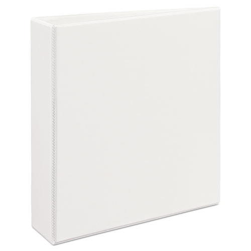 Durable View Binder with DuraHinge and EZD Rings, 3 Rings, 2" Capacity, 11 x 8.5, White, (9501)