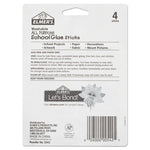 Washable School Glue Sticks, 0.24 oz, Applies and Dries Clear, 4/Pack