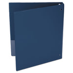 Economy Non-View Round Ring Binder, 3 Rings, 1" Capacity, 11 x 8.5, Royal Blue