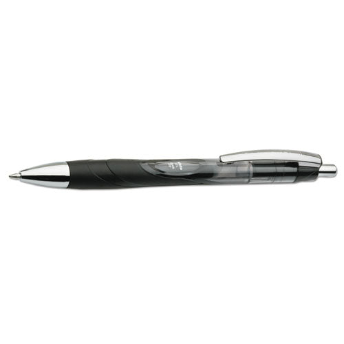 7520015068500 SKILCRAFT VISTA Gel Pen, Retractable, Medium 0.7 mm, Black Ink, Smoke Barrel, Dozen