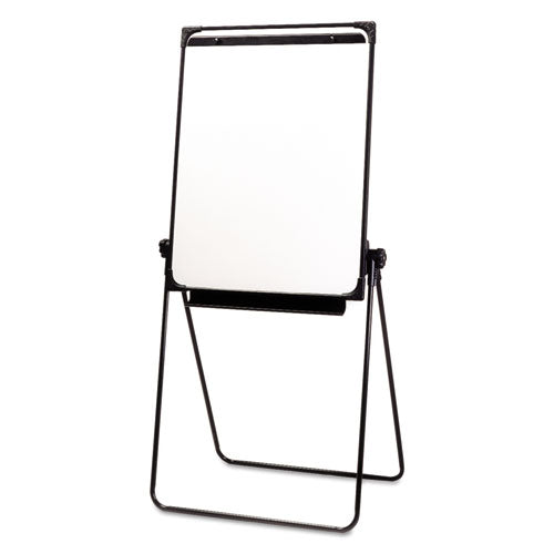 7520014244867 SKILCRAFT Easel, 26 x 35, White Surface, Black Plastic Frame