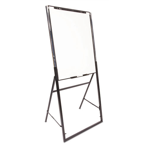 7520016422441 SKILCRAFT Quartet Futura Presentation Easel, 26 x 35, White Surface, Steel Frame