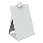 Glass Dry Erase Desktop Easel, 9 x 11, White Surface