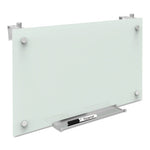 Infinity Magnetic Glass Dry Erase Cubicle Board, 30 x 18, White Surface