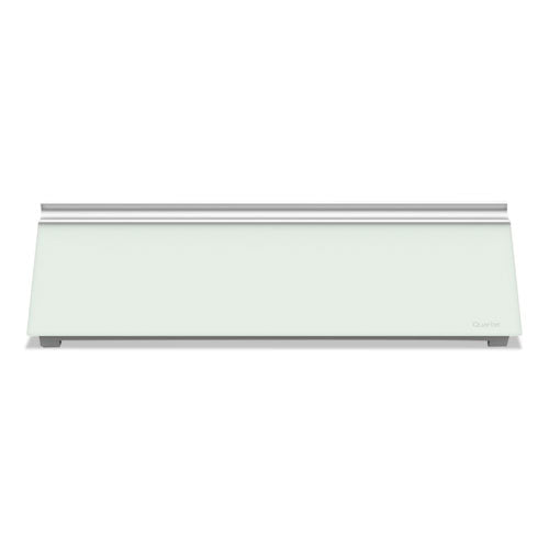 Glass Dry Erase Desktop Computer Pad, 18 x 6, White Surface