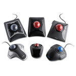 Expert Mouse Wireless Trackball, 2.4 GHz Frequency/30 ft Wireless Range, Left/Right Hand Use, Black