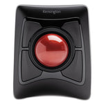 Expert Mouse Wireless Trackball, 2.4 GHz Frequency/30 ft Wireless Range, Left/Right Hand Use, Black