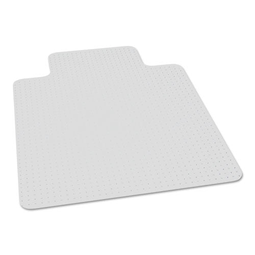 7220016568328, SKILCRAFT Biobased Chair Mat for Low/Medium Pile Carpet, 45 x 53, 25 x 12 Lip, Clear