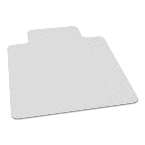 7220016568326, SKILCRAFT Biobased Chair Mat for Low/Medium Pile Carpet, 36 x 48, 20 x 12 Lip, Clear