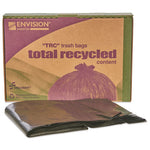 8105013862399, SKILCRAFT Recycled Content Trash Can Liners, 60 gal, 1.5 mil, 38" x 60", Black/Brown, 100/Carton