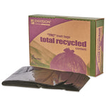 8105013862323, SKILCRAFT Recycled Content Trash Can Liners, 33 gal, 1.5 mil, 33" x 40", Black/Brown, 100/Box