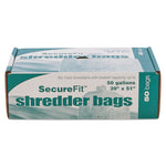 8105015574976, Heavy-Duty Shredder Bags, 50 gal Capacity, 50/BX