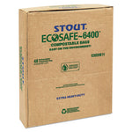 EcoSafe-6400 Bags, 30 gal, 1.1 mil, 30" x 39", Green, 48/Box