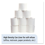 8105015574972, SKILCRAFT High Density (HDPE) Coreless Roll Can Liners, 30 gal, 10 mic, 30" x 37", Natural, 500/Box