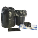 Total Recycled Content Plastic Trash Bags, 60 gal, 1.5 mil, 38" x 60", Brown/Black, 100/Carton