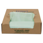 EcoSafe-6400 Bags, 30 gal, 1.1 mil, 30" x 39", Green, 48/Box