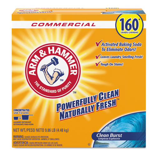 Powder Laundry Detergent, Clean Burst, 9.86 lb Box, 3/Carton