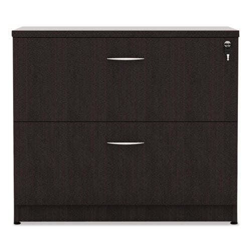 Alera Valencia Series Lateral File, 2 Legal/Letter-Size File Drawers, Espresso, 34" x 22.75" x 29.5"