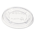 Portion/Souffle Cup Lids, PET, Fits 1.5 oz to 2.5 oz Cups, Clear, 2,500/Carton