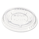 Portion/Souffle Cup Lids, Fits 0.5 oz to 1 oz Cups, PET, Clear, 125 Pack, 20 Packs/Carton